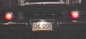 Corvette license plate
