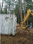 Dragging the transportainer