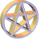 animated silver pentacle