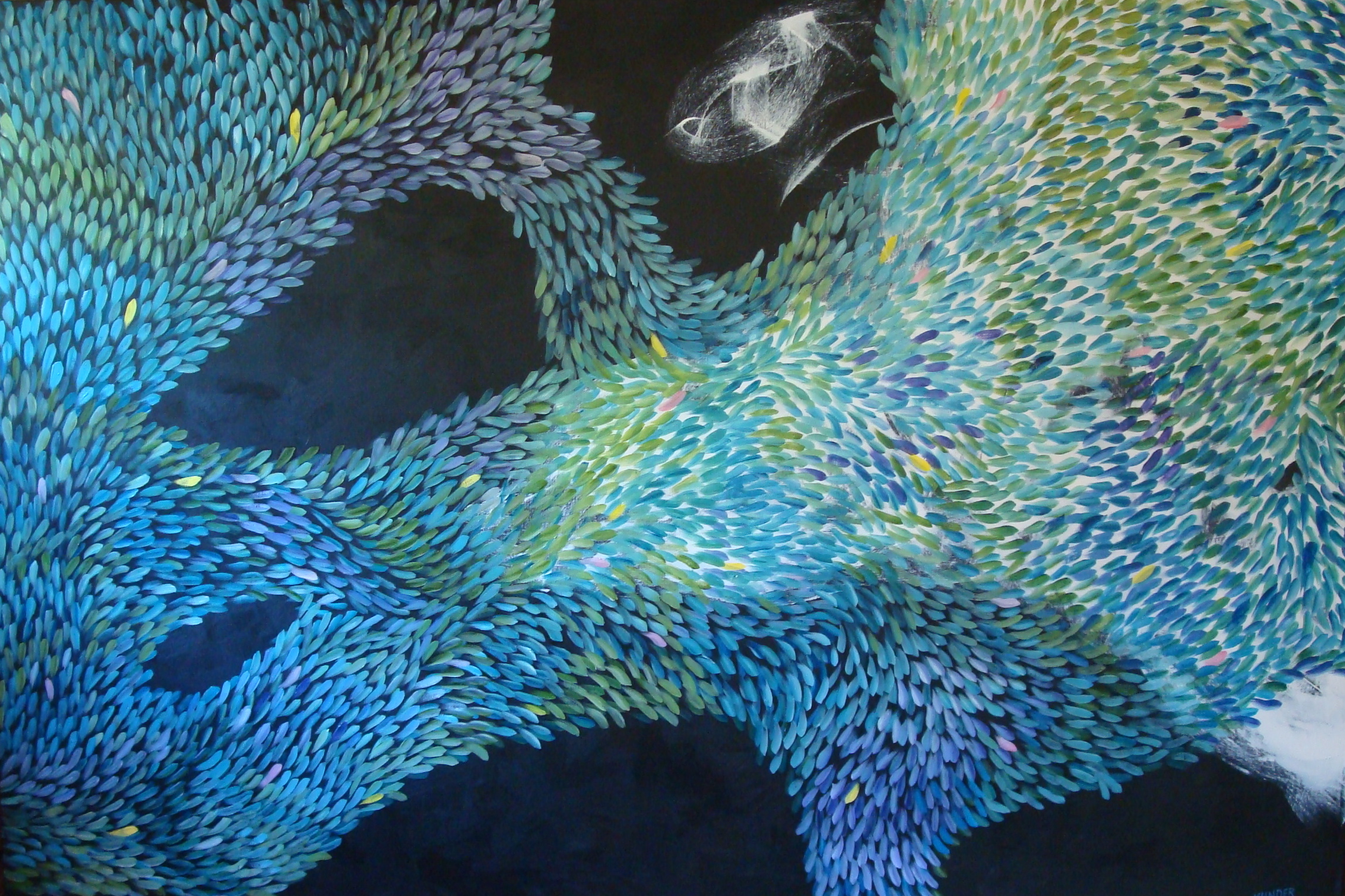 an abstract painting