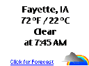 Click for Fayette, Iowa Forecast