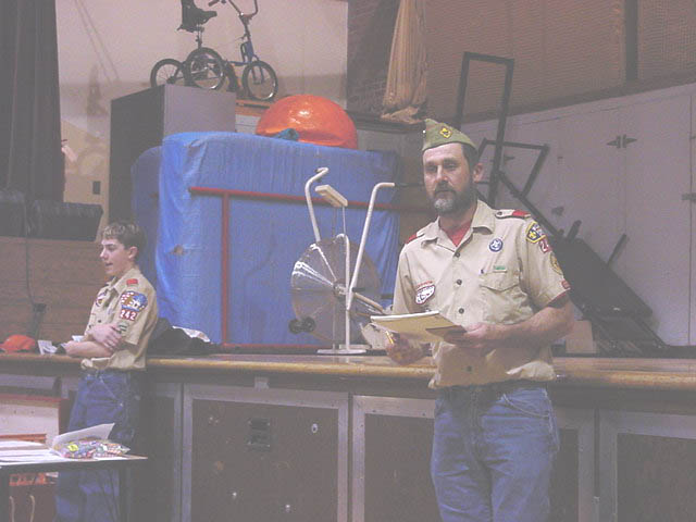 Scoutmaster explaining what a Scoutmasters Conference is all about