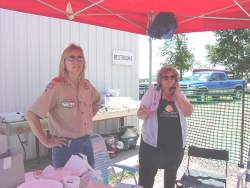 Enjoying free time at fundraiser