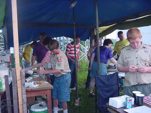 Preparing Funnel Cakes