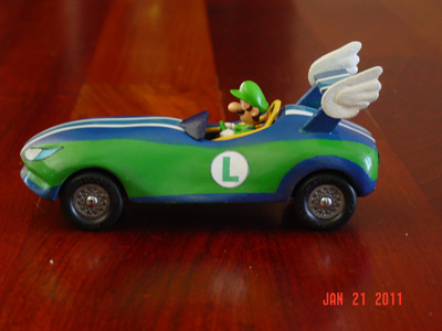 Mario skin for Pinewood Derby car 
