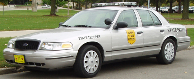 Iowa State Patrol Silver Police Interceptor