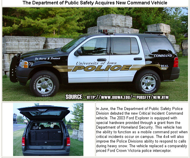 Critical Incident Command vehicle