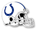 Indianapolis Colts helmet. White face guard from 1984 to 1994
