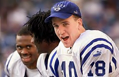 The Infamous Triplets Peyton Manning Marvin Harrison and Edgerin James of The Indianapolis Colts
