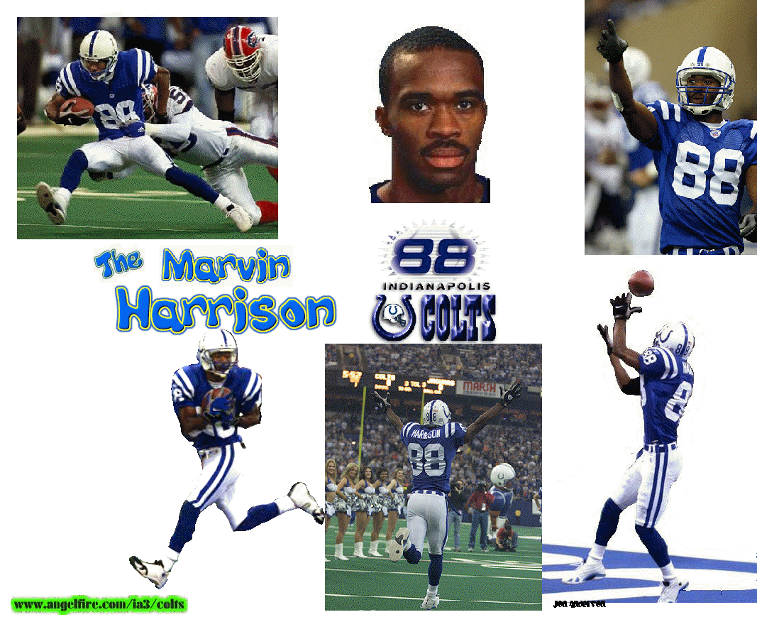 Marvin Harrison collage wallpaper