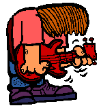 Matt playing his guitar