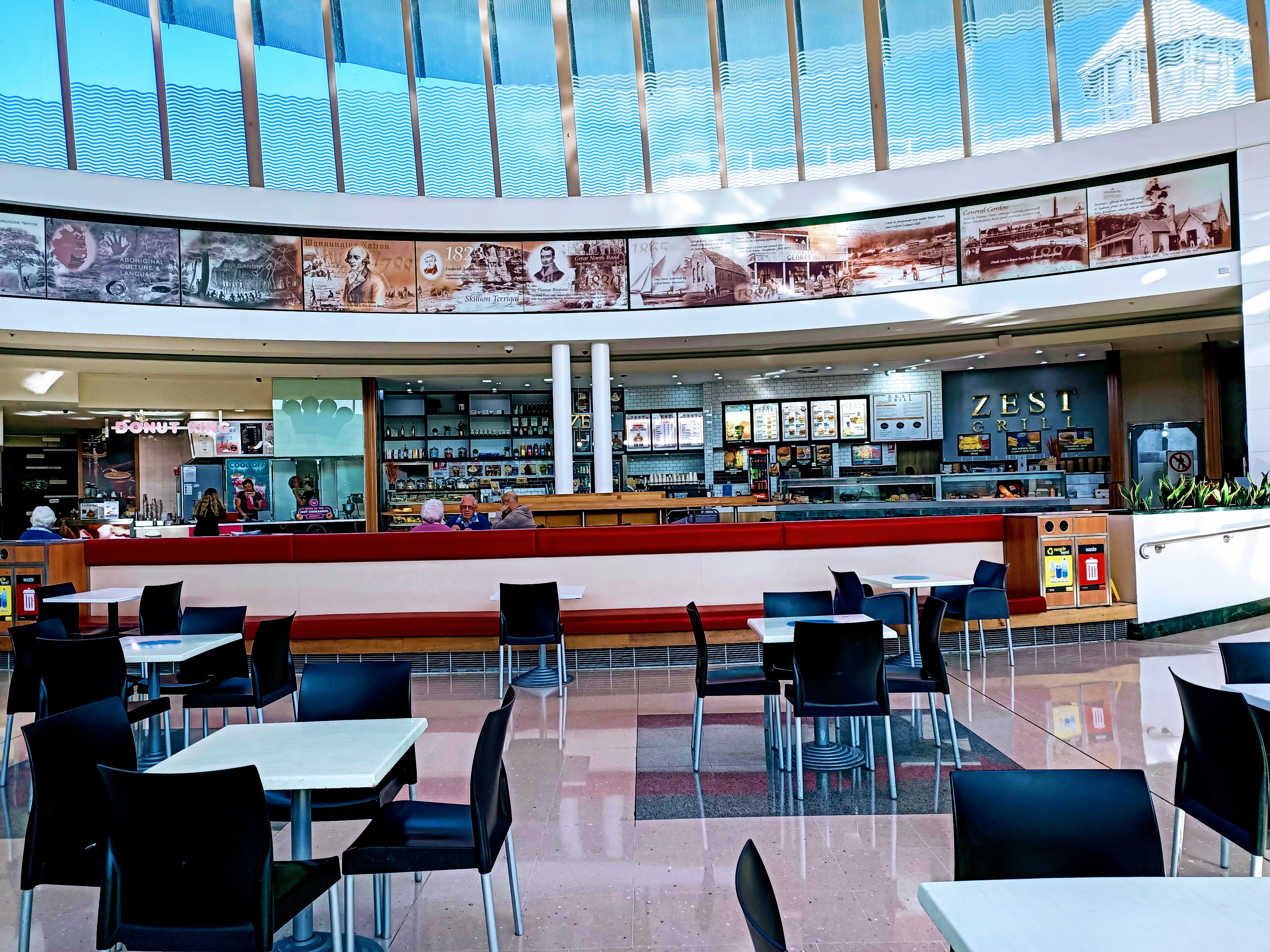 The food court at Erina Fair