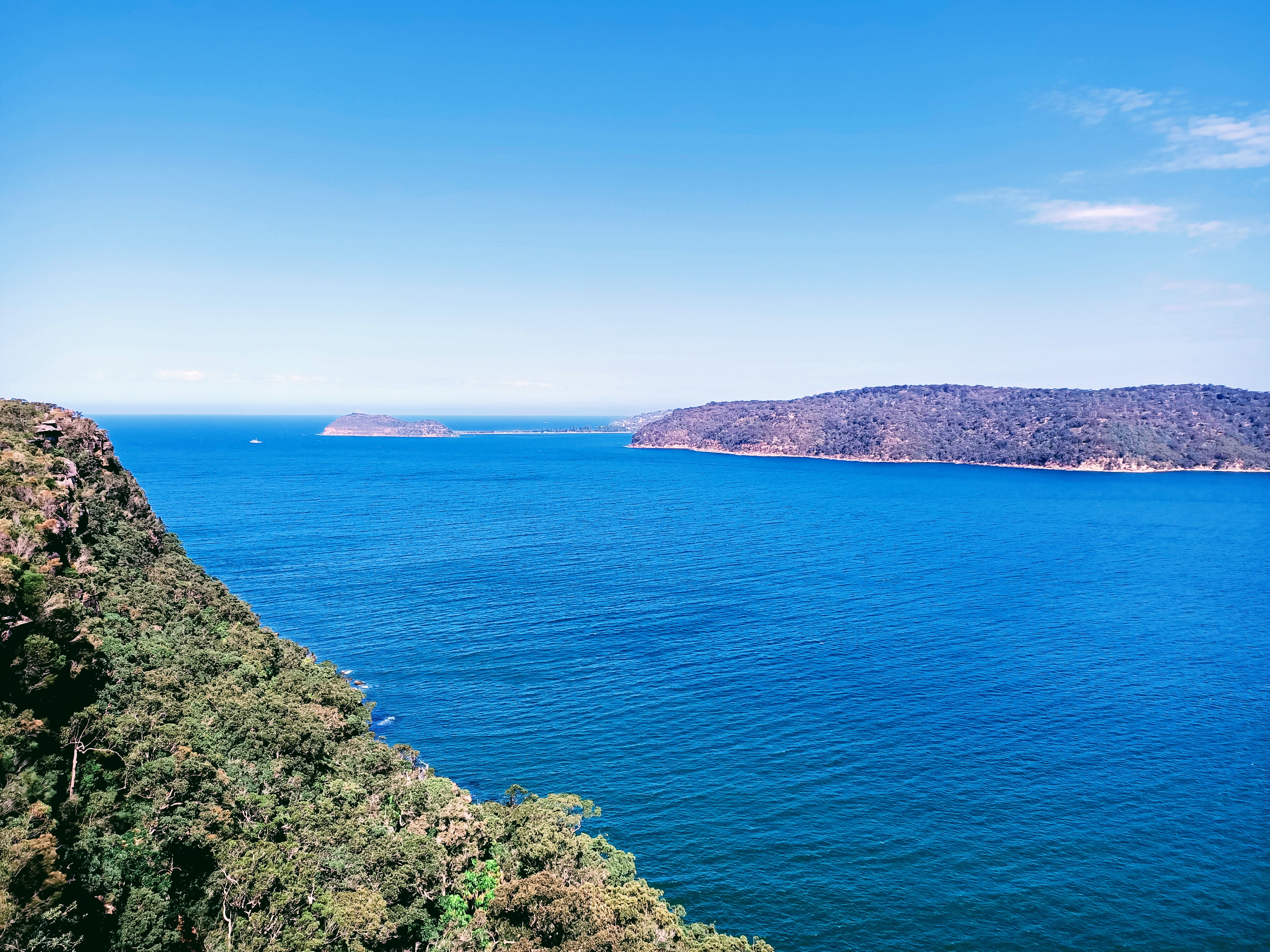 Barrenjoey Lighthouse and North Palm Beach, viewed from the Central Coast, during the pandemic of 2020!
