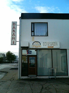 One of the Kornid bakeries scattered across Reykjavik