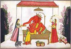 Ganesha and His Wives