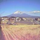 Fuji township scenery walk in beautiful winter sunshine