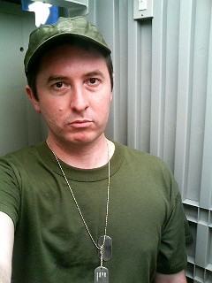 This is me dressed up for a Japanese war movie, which I will appear in either 2006 or 2007