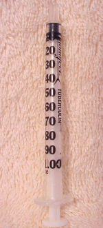 1cc syringe for medicine