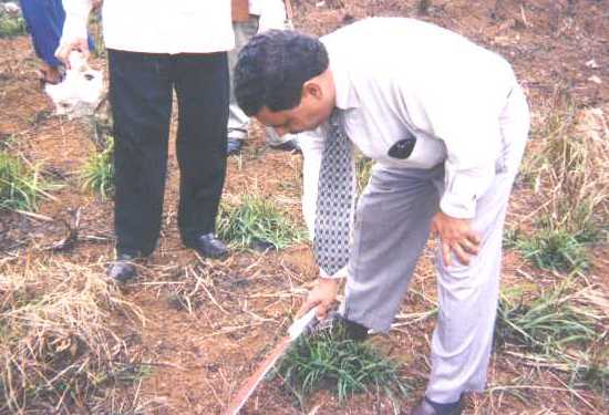 Pastor dando gracias a Dios por sus bendiciones