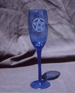 Blue Chalice w/pentacle