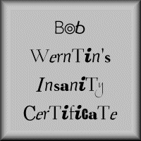 Certificate for the Insane
