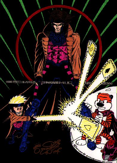 gambit with calvin and hobbes