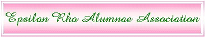 Epsilon Rho Alumnae Association