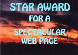 Star Award For A Spectacular Web Page