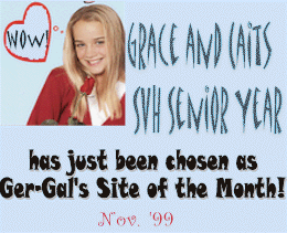 Sweet Vally Jr HIgh Site of the Month Award!