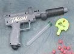 This is a picture of a Brass Eagle Talon paintball gun