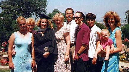 Kim's family at her graduation from college
