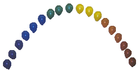 Rainbow String Of Pearls Arch