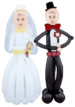 Life-Sized Bride & Groom