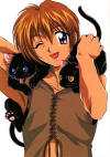 Ahh, gawd...wish I was one of the kitties...crawling up Omi's arm...*faints*