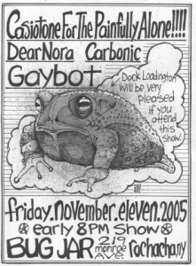 Casiotone For The Painfully Alone/ Dear Nora/ Carbonic/ Gaybot