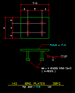 Sample Bearing Plate Detail