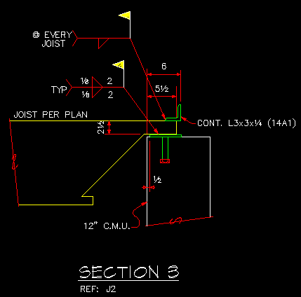 SAMPLE JOIST/DECK SECTION