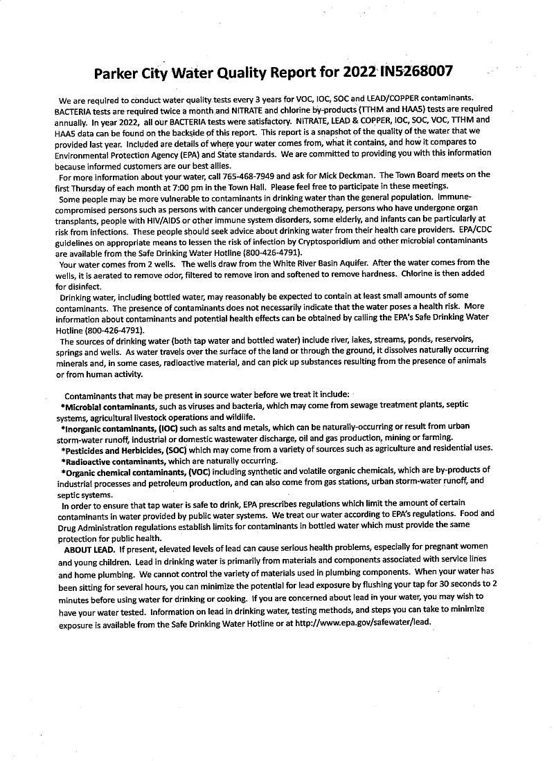 PARKER CITY, INDIANA USA