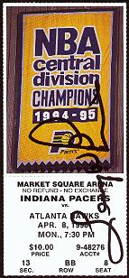 Lenny Wilkins Autographed Ticket