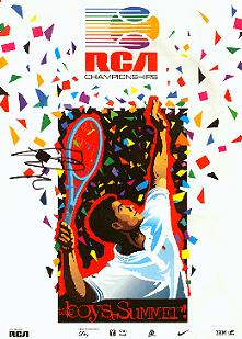 Pete Sampras Autographed RCA Championships Program