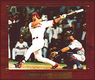 Mark McGwire 62nd Home Run Plaque