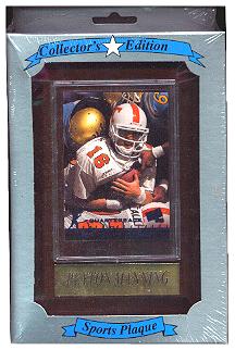 Peyton Manning Rookie Card Plaque