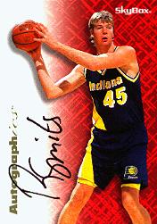 Rik Smits Autographed Skybox card
