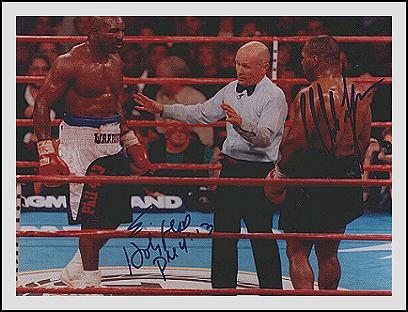 Holyfield Vs. Tyson autographed photo