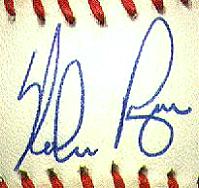 Nolan Ryan Signature Close-Up