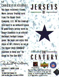 Reverse-side View of Card