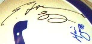 Close Up of signatures
