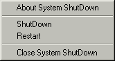 System ShootDown Menu