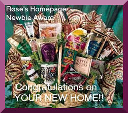 R�se's Newbie Award for New Websites