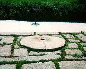 This is the eternal flame that marks JFK's gravesite